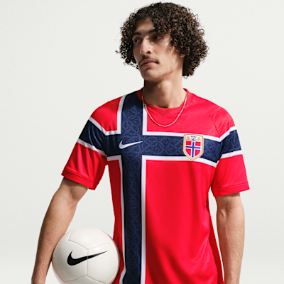 Norway 2026 Stadium Home Men's Nike Dri-FIT Soccer Replica Jersey